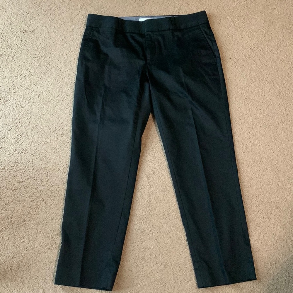 Banana Republic crop 26 inch inseam black trousers pants sz 6